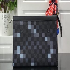 Louis Vuitton Pochette Voyage MM Pixel Monogram Gray | AlmaBagz