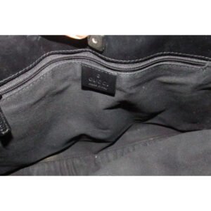 Gucci Webby Gg Satchel Style Black Canvas With Black Large G Logo Print | AlmaBagz