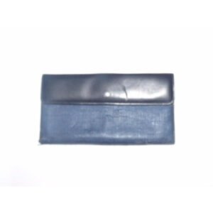 Gucci Navy Coated Canvas Leather Vintage Wallet | AlmaBagz
