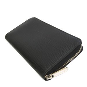 Louis Vuitton Black Leather Zippy organizer wallet accessories | AlmaBagz