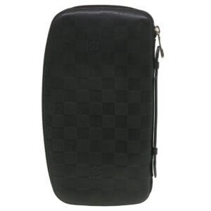 LOUIS VUITTON Damier Infini Atoll Travel Case Onyx N41380 LV Auth 38197 | AlmaBagz