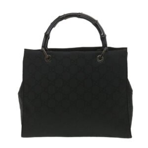 Gucci GG Canvas Hand Bag Black  38354 | AlmaBagz