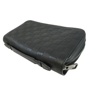 Louis Vuitton Black Canvas Zippy XL wallet accessories | AlmaBagz