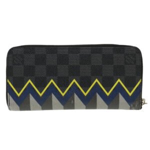 LOUIS VUITTON Damier Graphite Zippy Wallet Vertical Wallet N61253 LV Auth 38889 | AlmaBagz