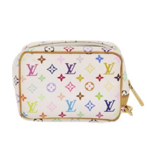 LOUIS VUITTON Monogram Multicolor Trousse Wapity Pouch White M58033 Auth 38926 | AlmaBagz