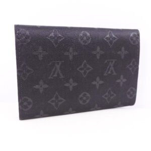 Louis Vuitton Black Synthetic COUVERTURE AGENDA FONCTIONNEL PM wallet accessories | AlmaBagz