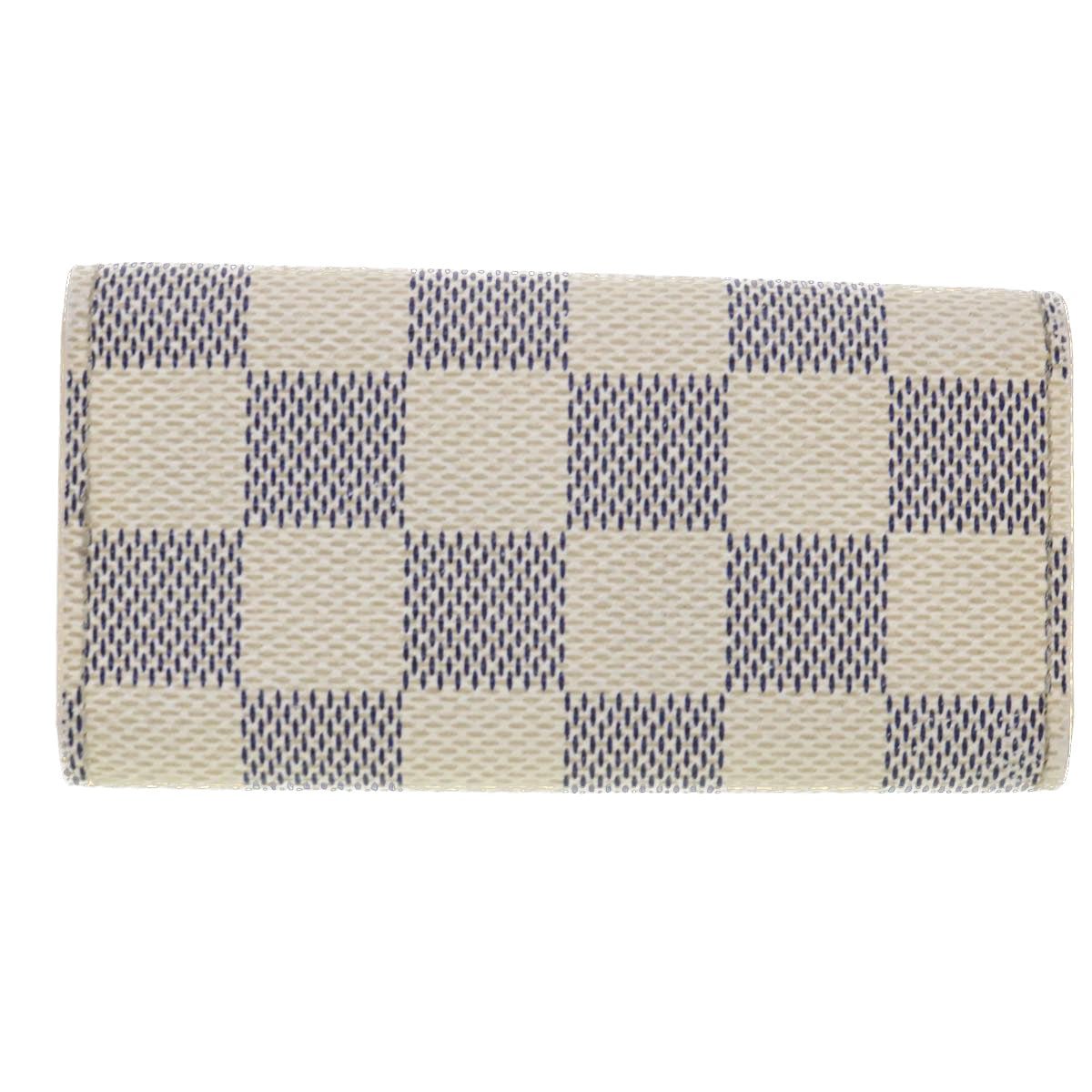 LOUIS VUITTON Damier Azur Multi Cles 4 Key Case N60020 LV Auth 39675 | AlmaBagz