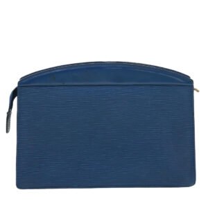 LOUIS VUITTON Epi Trousse Crete Clutch Bag Blue M48405 LV Auth 39974 | AlmaBagz