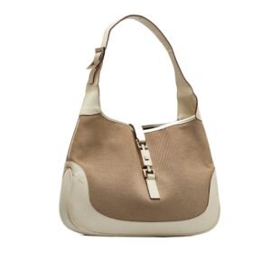 GUCCI Jackie Canvas Shoulder Bag | AlmaBagz