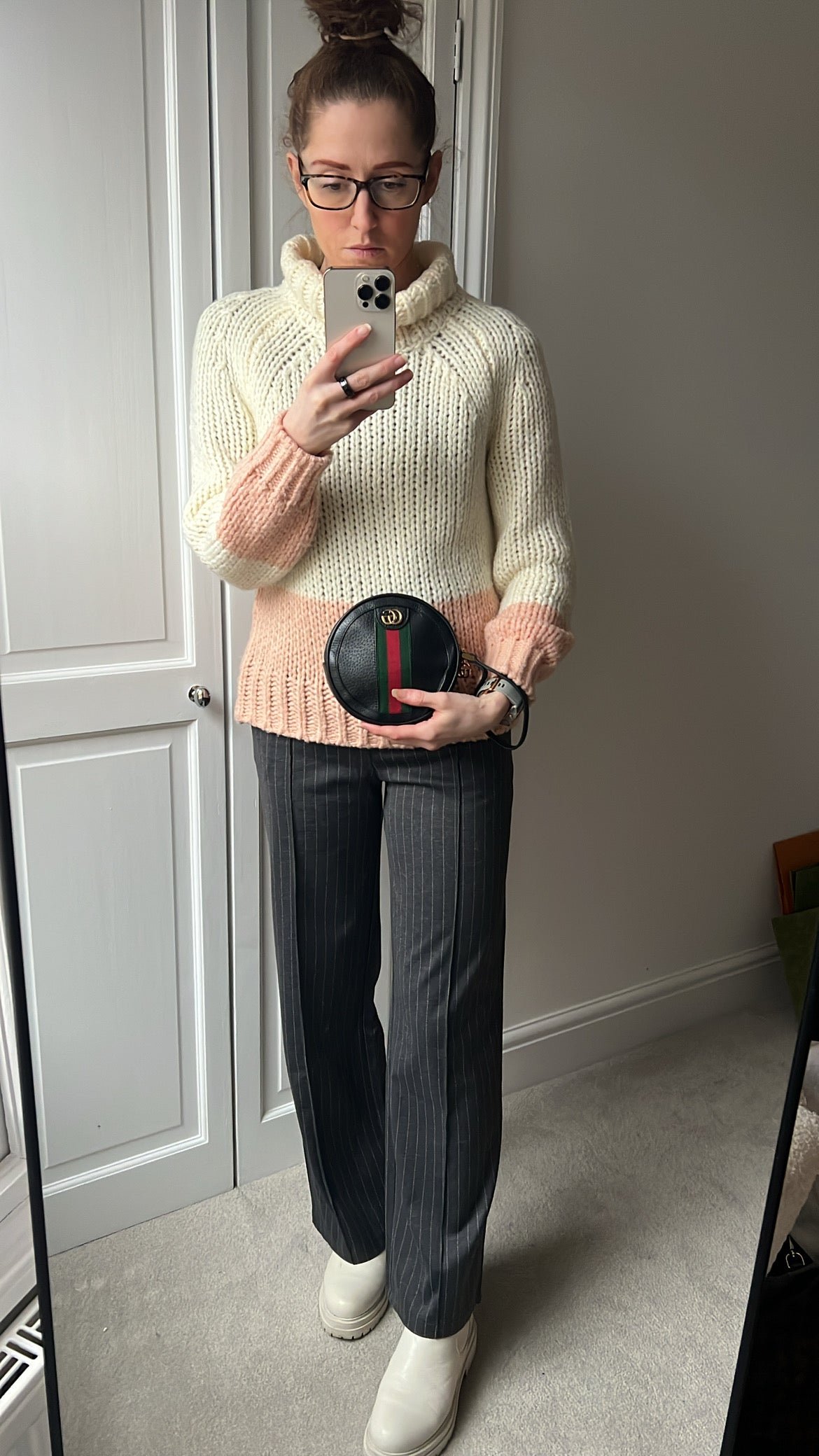 Gucci GG Round Black Ophidia Clutch | AlmaBagz