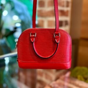 LOUIS VUITTON Alma Nano Coquelicot Epi Leather Shoulder Bag | AlmaBagz