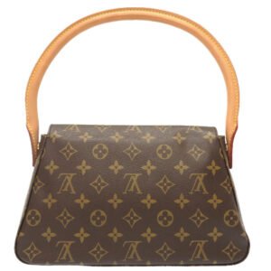 LOUIS VUITTON Handbag M51147 Monogram canvas Brown Monogram Mini Looping Women Used | AlmaBagz