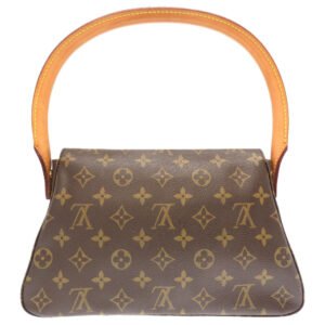LOUIS VUITTON Handbag M51147 Monogram canvas Brown Monogram Mini Looping Women Used | AlmaBagz