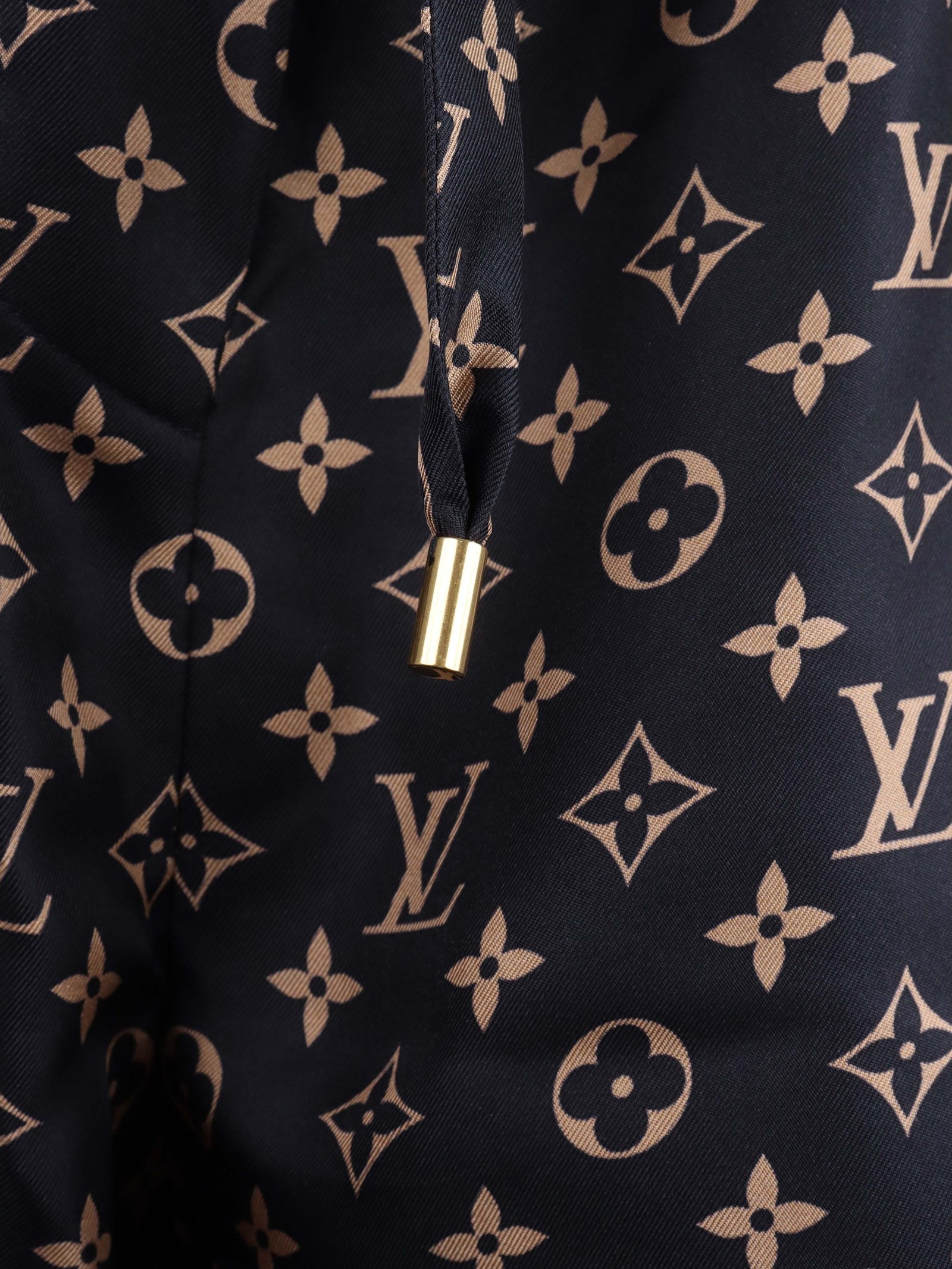 Louis Vuitton Monogram Black Pyjama Pants. | AlmaBagz