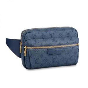 Louis Vuitton Outdoor Bumbag Denim Fabric Monogram Navy | AlmaBagz
