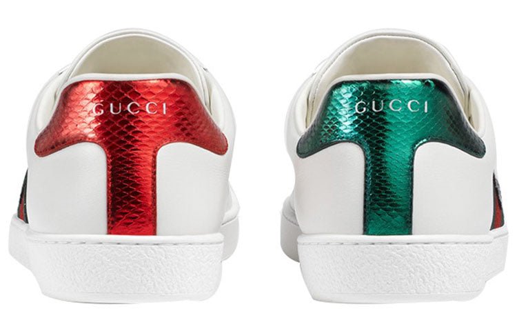 GUCCI ACE Series Cowhide Embroidered Sports Shoe White 457132-A38G0-9064 | AlmaBagz - Image 4
