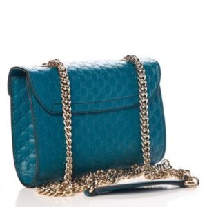 Gucci Emily Mini Micro Guccissima Bag Blue | AlmaBagz