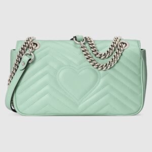 Gucci GG Marmont Small Shoulder Bag Pastel Green | AlmaBagz