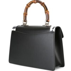 Gucci Lilith Leather Top Handle Bag Black | AlmaBagz