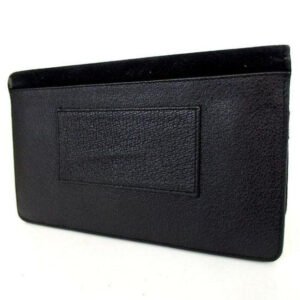 GUCCI Black Leather Suede w Bamboo Belt Loop Bag | AlmaBagz