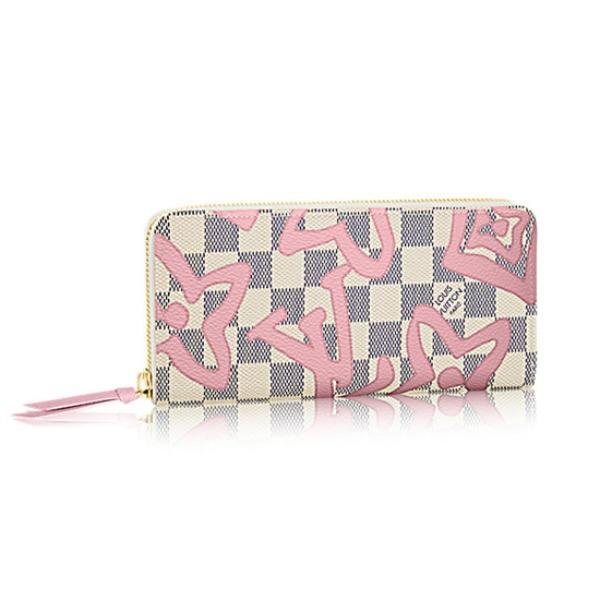 Louis Vuitton Clemence Wallet Damier Azur Canvas | AlmaBagz