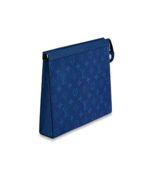 Louis Vuitton Pochette Voyage MM Monogram Blue | AlmaBagz - Image 2