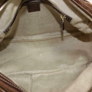 Gucci Shoulder Bag Boston Princy Satchelshoulder Brown Leather With Gold Chainstriped Ribbon Straps | AlmaBagz