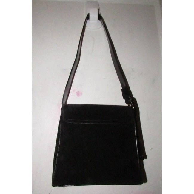 Gucci Vintage Black Suede Shoulder Bag | AlmaBagz