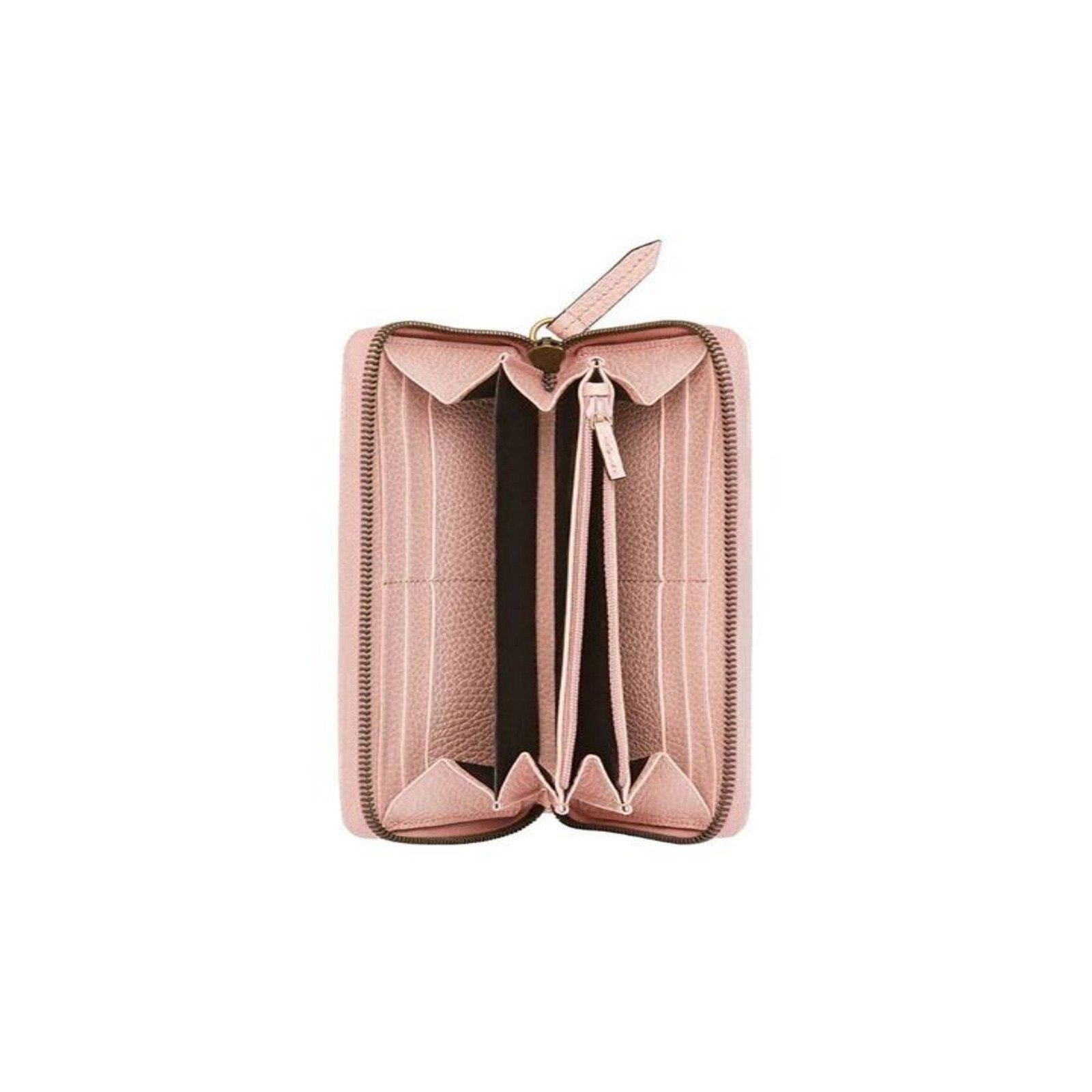 Gucci GG Leather Zip Around Wallet With Butterfly Light Pink | AlmaBagz