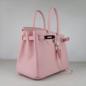 Hermes Birkin 30cm Togo Leather Handbags Pink Silver | AlmaBagz