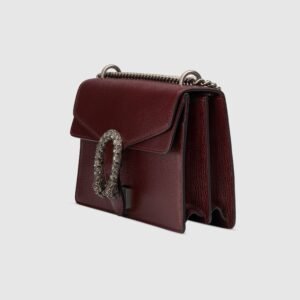 Gucci Dionysus Small Shoulder Bag Burgundy Leather | AlmaBagz