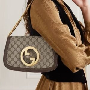 GUCCI BLONDIE SMALL SHOULDER BAG – LUXURY & STYLE (Brown/Blue-2) | AlmaBagz