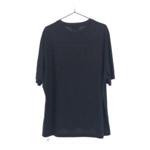 HERMES Short sleeve T-shirt cotton Navy navy blue Short Sleeve Shirts T-Shirts H logo embroidery mens XL Used | AlmaBagz