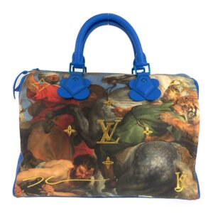 LOUIS VUITTON Boston Duffel bag PVC Blue blue Masters collection Speedy 30 Rubens Jeff Koons | AlmaBagz