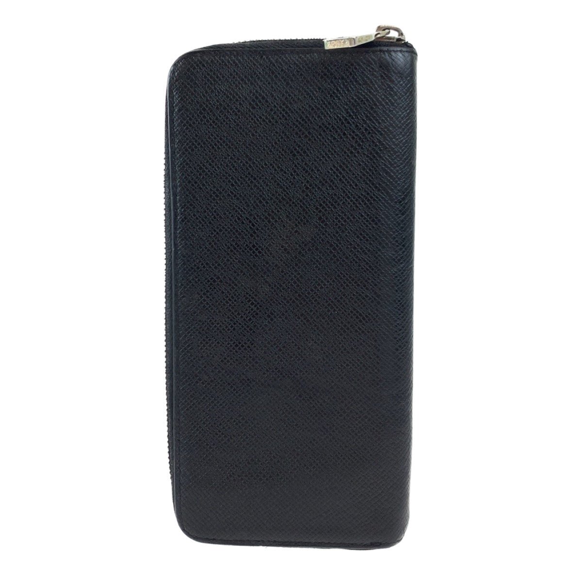 LOUIS VUITTON Long Wallet Purse M30503 leather Ardoise Black SilverMetal Long Wallet Purse Zip Around Round Zip Taiga Zippy Wallet Vertical mens Used | AlmaBagz