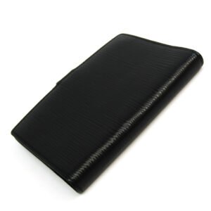 Louis Vuitton Black Leather COUVERTURE AGENDA FONCTIONNEL PM wallet accessories | AlmaBagz