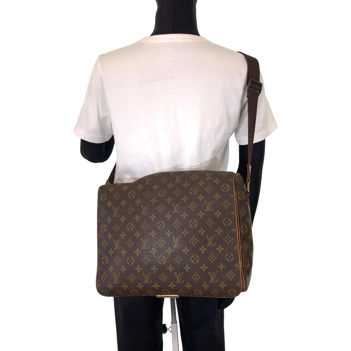 LOUIS VUITTON Shoulder Bag M45257 PVC Brown Shoulder Bag Crossbody Messenger Bag Monogram Abbesses mens Used | AlmaBagz - Image 6