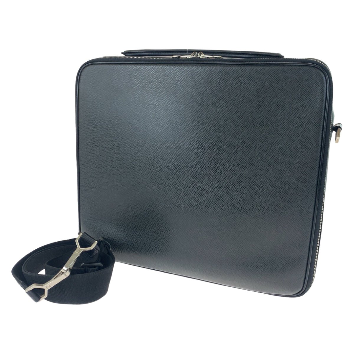 LOUIS VUITTON Shoulder Bag M30832 Calfskin Black black Shoulder Bag Business Bag 2way Taiga Port Ordinatur Odessa Ardoise mens Used | AlmaBagz - Image 2