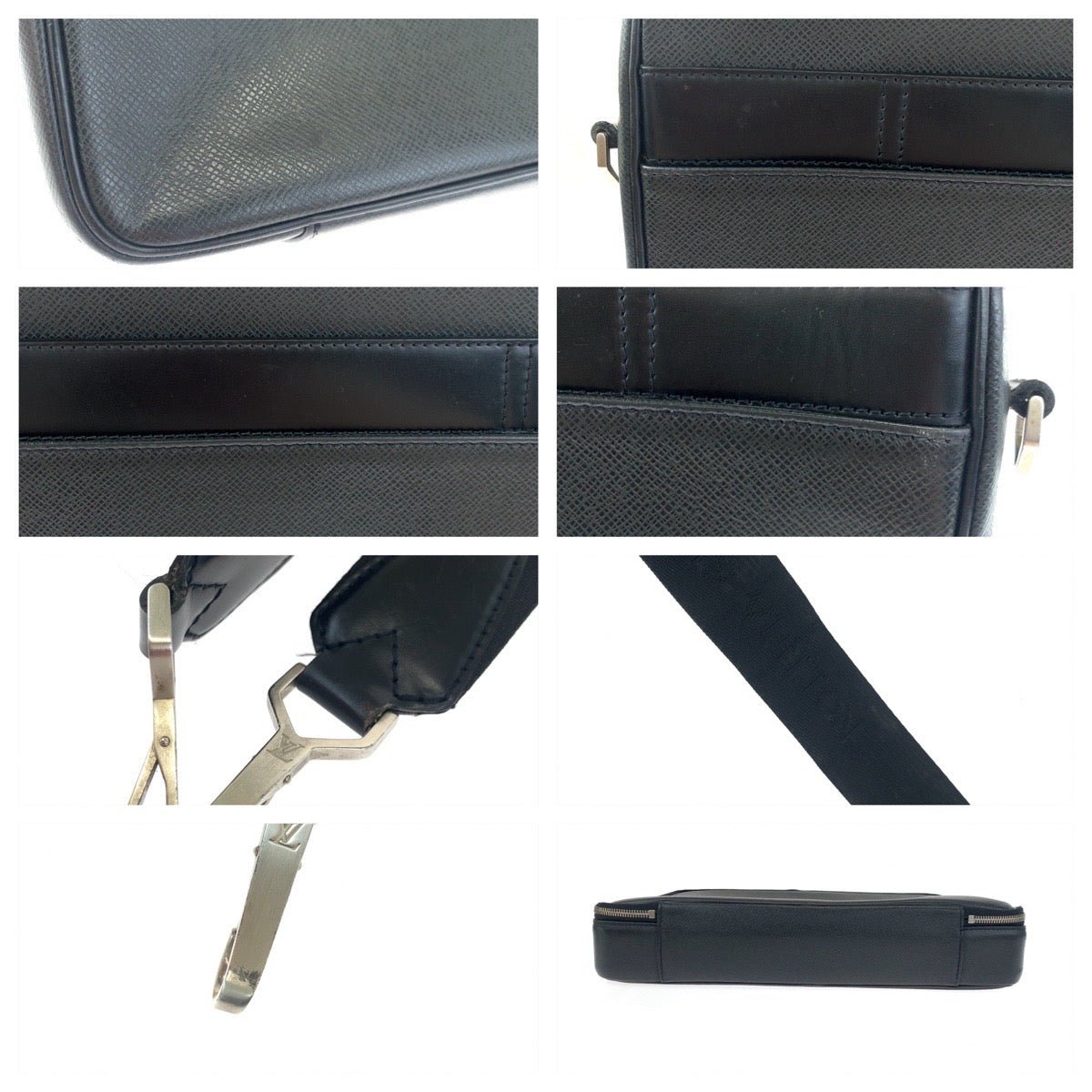 LOUIS VUITTON Shoulder Bag M30832 Calfskin Black black Shoulder Bag Business Bag 2way Taiga Port Ordinatur Odessa Ardoise mens Used | AlmaBagz - Image 6