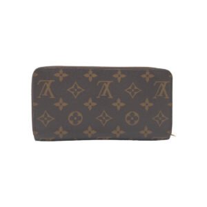 LOUIS VUITTON Long Wallet Purse M61360 PVC Brown Multicolor Gold Metal Long Wallet Purse Zip Around Monogram Evasion Zippy wallet Women Used | AlmaBagz