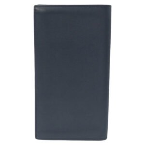 HERMES Bill Compartment leather Black black Bill Compartment Bifold Wallet Citizen twill mens Used | AlmaBagz