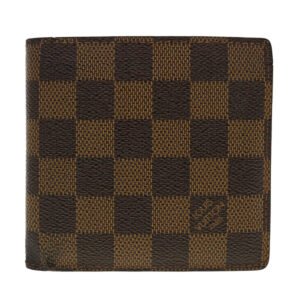LOUIS VUITTON Damier Ebene Portefeuille Marco Bifold Wallet N61675 LV Auth 40636 | AlmaBagz
