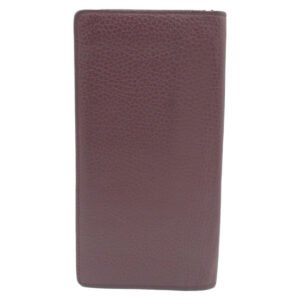 LOUIS VUITTON Long Wallet Purse M58202 leather Brown Silver Metal Long Wallet Purse Taurillon Clemence Portefeuille Braza mens Used | AlmaBagz