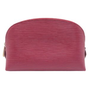 LOUIS VUITTON Pouch M40641 Epi Leather Fuchsia Pink SilverMetal Makeup pouch Cosmetics Pouch Epi Pochette Cosmetic Women Used | AlmaBagz
