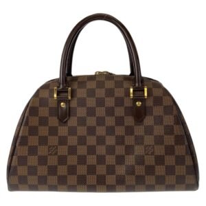 LOUIS VUITTON Handbag N41434 PVC Ebene Gold Metal Handbag Tote Bag Damier Rivera MM Women Used | AlmaBagz