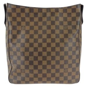 LOUIS VUITTON Shoulder Bag N51144 PVC, Leather Brown Gold Metal Damier LoopingGM Women Used | AlmaBagz
