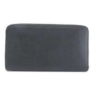 Louis Vuitton Black Leather Zippy organizer wallet accessories | AlmaBagz