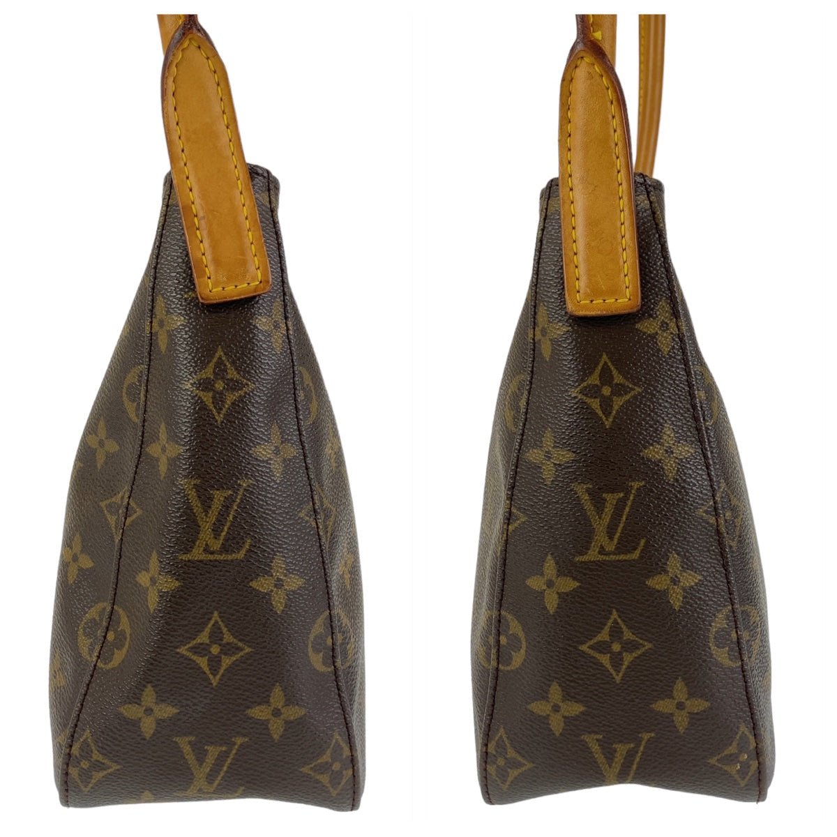 LOUIS VUITTON Shoulder Bag M51146 PVC Brown Gold Metal Shoulder Bag Monogram LoopingMM Women Used | AlmaBagz - Image 6
