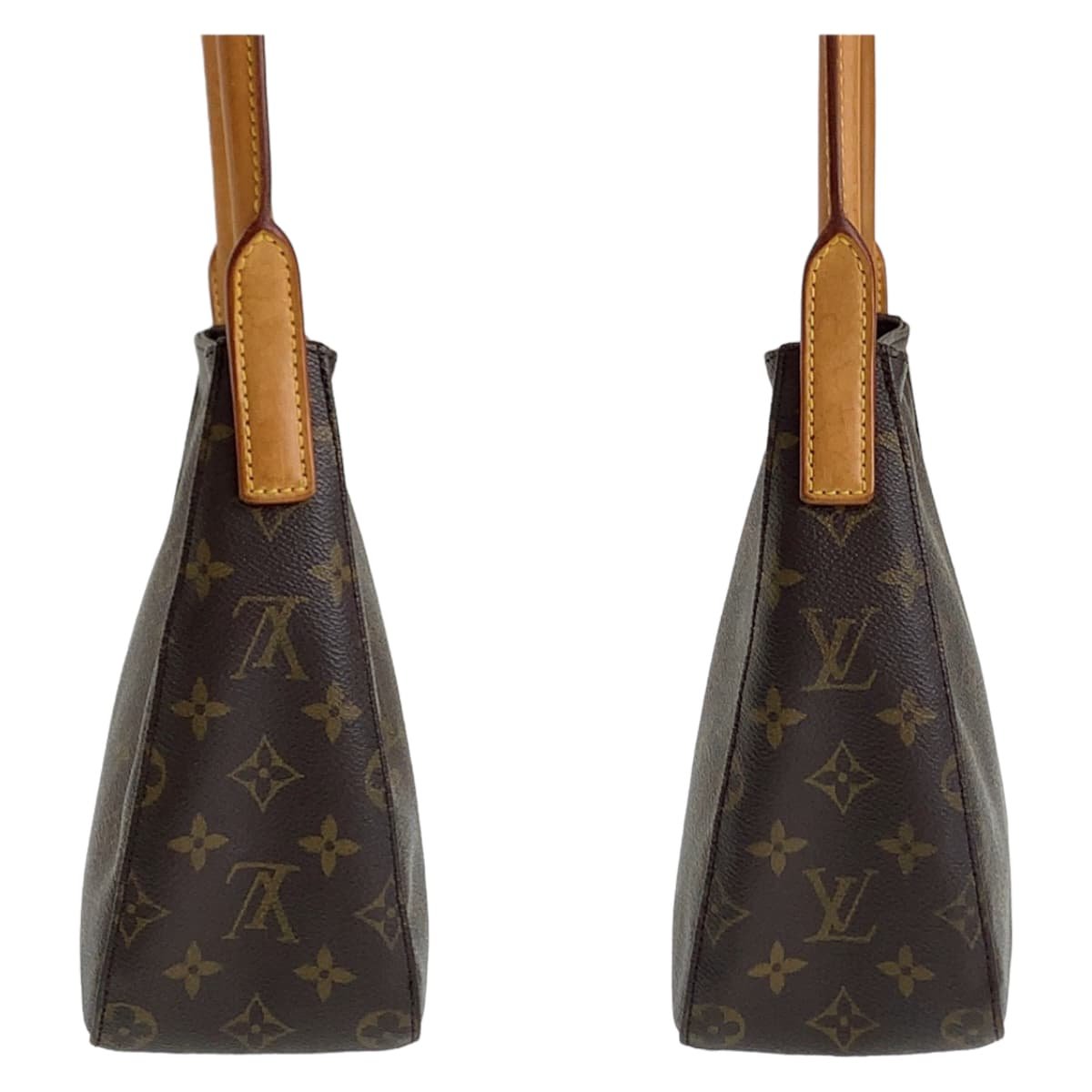 LOUIS VUITTON Shoulder Bag M51146 PVC Brown Gold Metal Shoulder Bag Monogram LoopingMM Women Used | AlmaBagz - Image 6