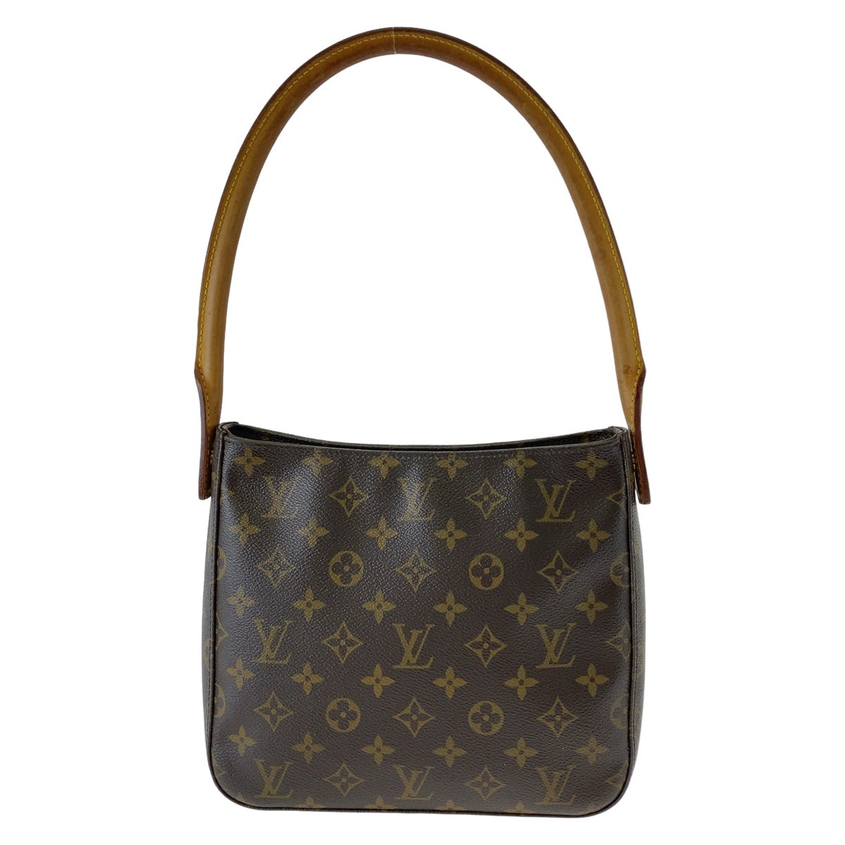 LOUIS VUITTON Shoulder Bag M51146 PVC Brown Gold Metal Shoulder Bag Monogram LoopingMM Women Used | AlmaBagz
